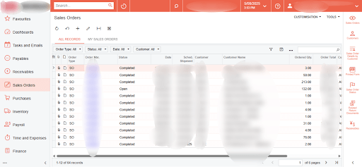 MYOB Advanced data synced into Salesforce Account object