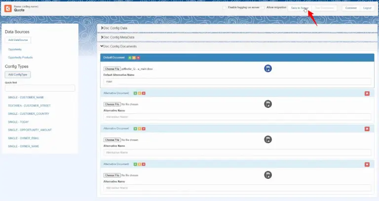 Salesforce Opportunity at Closed Won stage showing PDF Butler Document Previewer sidebar with Quote PDF button and related products panel