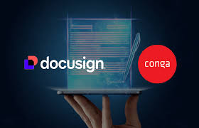 DocuSign and Conga logo